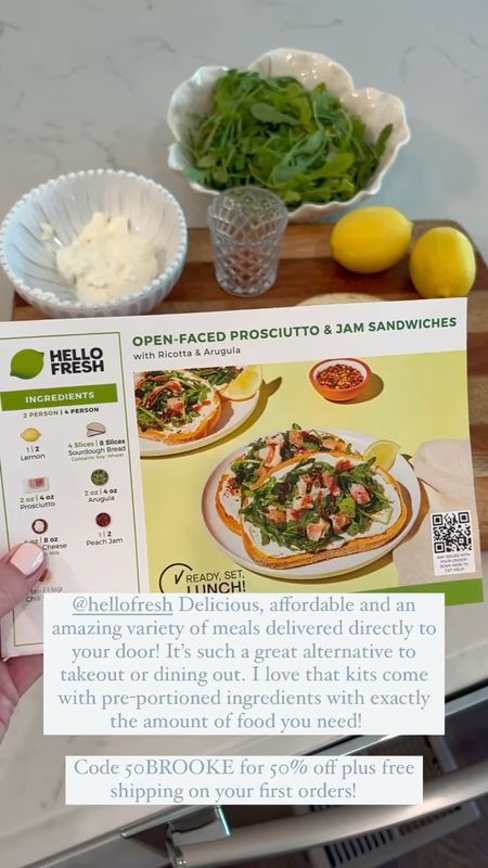 @HelloFresh Delicious, affordable and an amazing variety of meals delivered directly to your door! It’s such a great alternative to takeout or dining out. I love that kits come with pre-portioned ingredients with exactly the amount of food you need! 
Code 50BROOKE for 50% off plus free shipping on your first orders!  