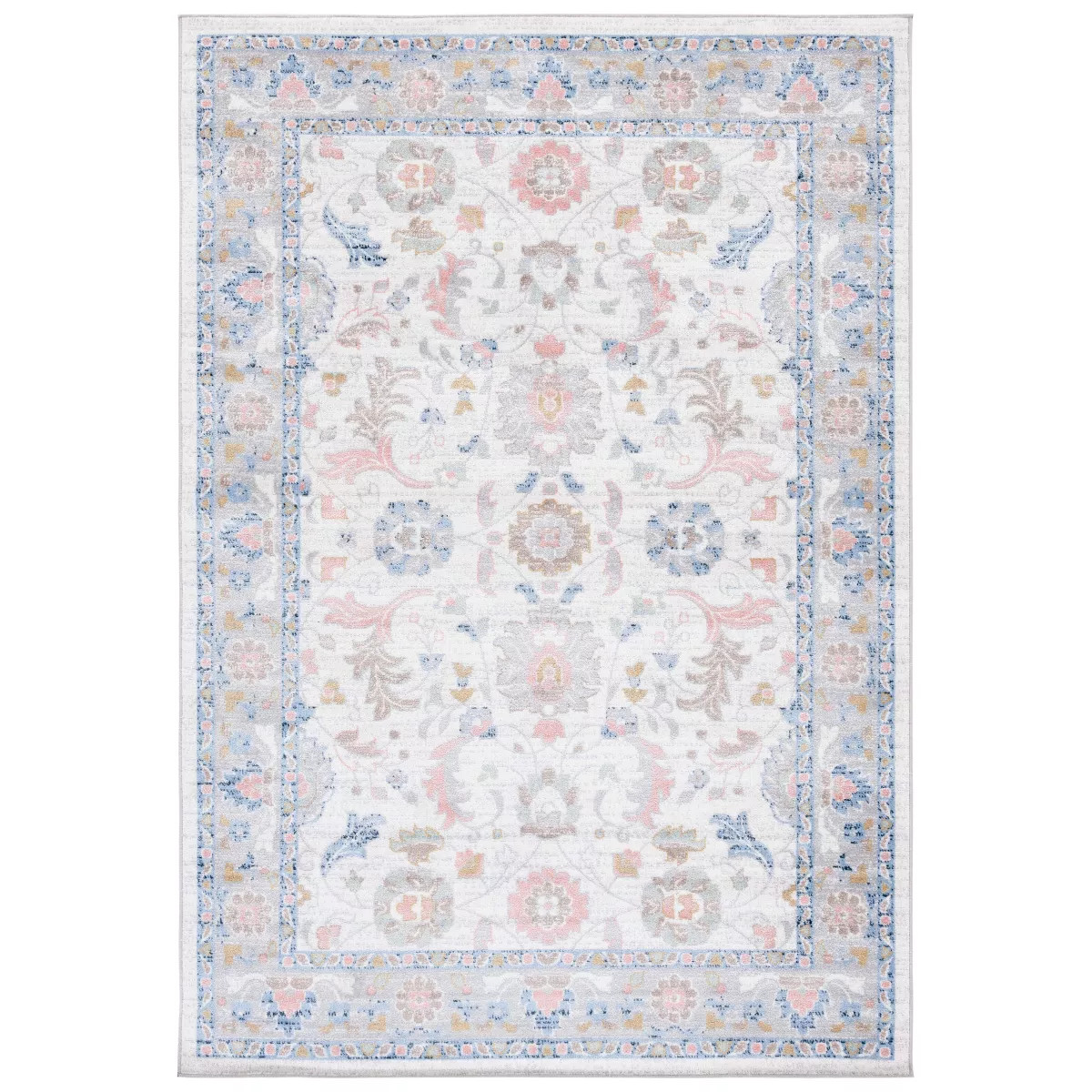 Bayside BAY120 Power Loomed Area Rug - Beige/Blue - 8'9"x11'9" - Safavieh. | Target