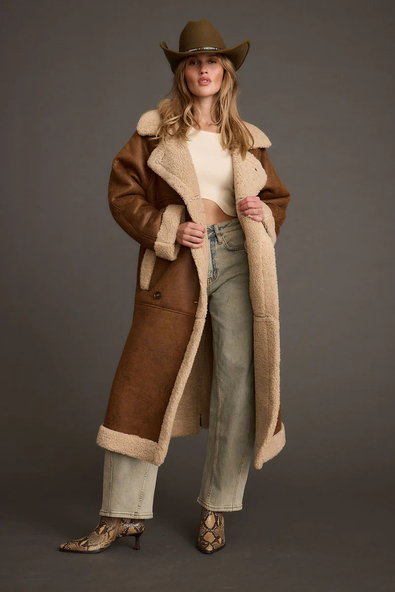 Livingston Brown Sherpa Coat | 12th Tribe