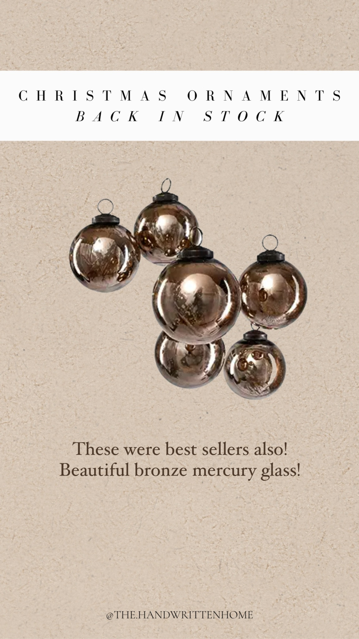 Bronze mercury glass ornaments!

Christmas ornaments 
Holiday decor
Christmas tree
Christmas decor
Amazon

#LTKsalealert #LTKSeasonal #LTKhome