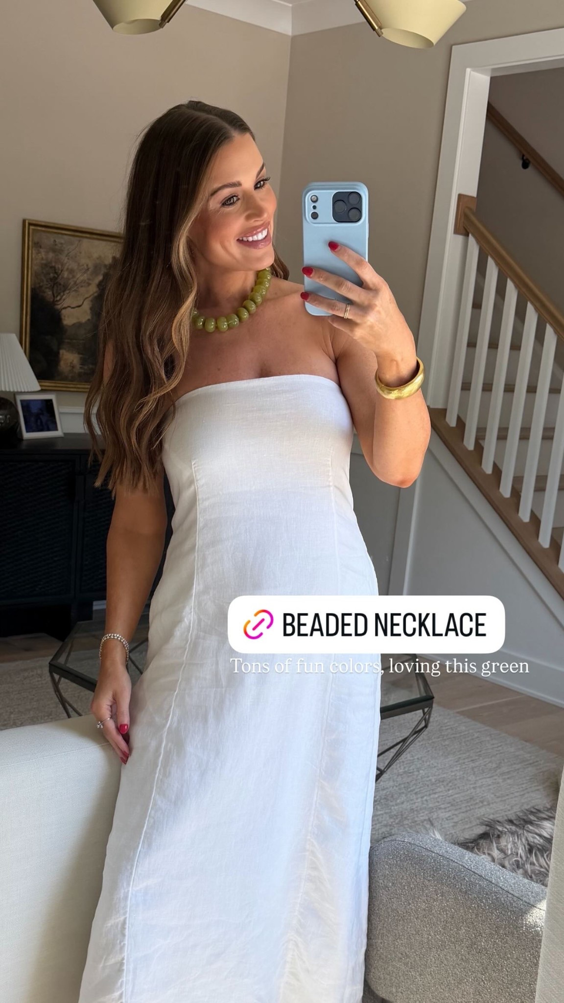 Tons of fun colors, loving this green! My linen strapless maxi dress is from @Quince!

#LTKootd #LTKBump #LTKSeasonal