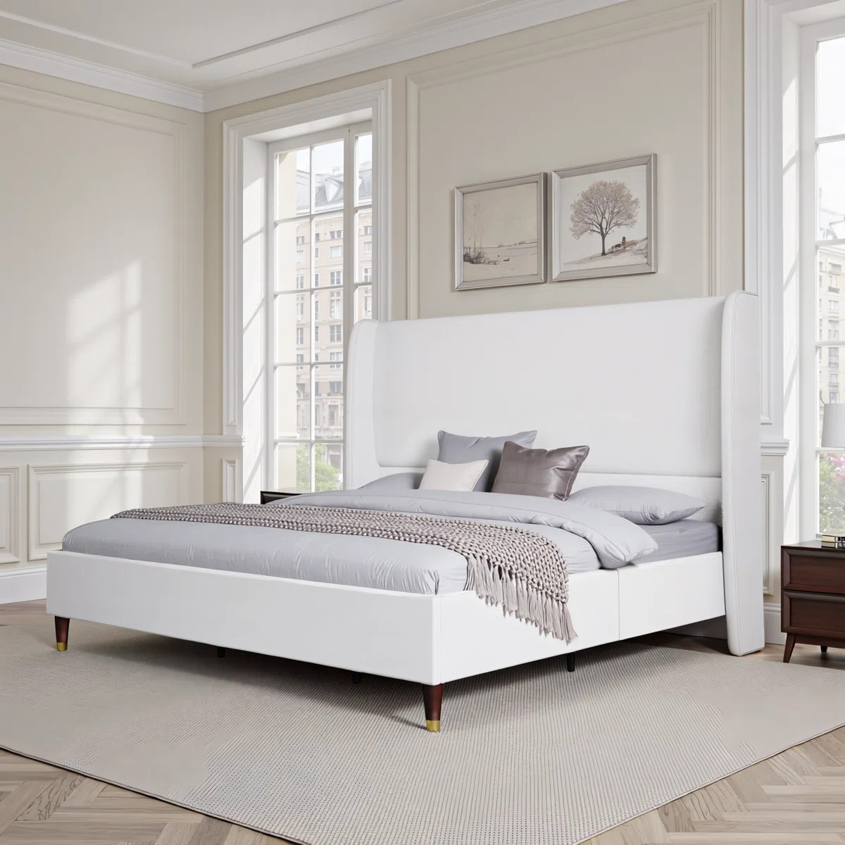 Wade Logan® Belo Upholstered Low Profile Platform Bed & Reviews | Wayfair | Wayfair North America