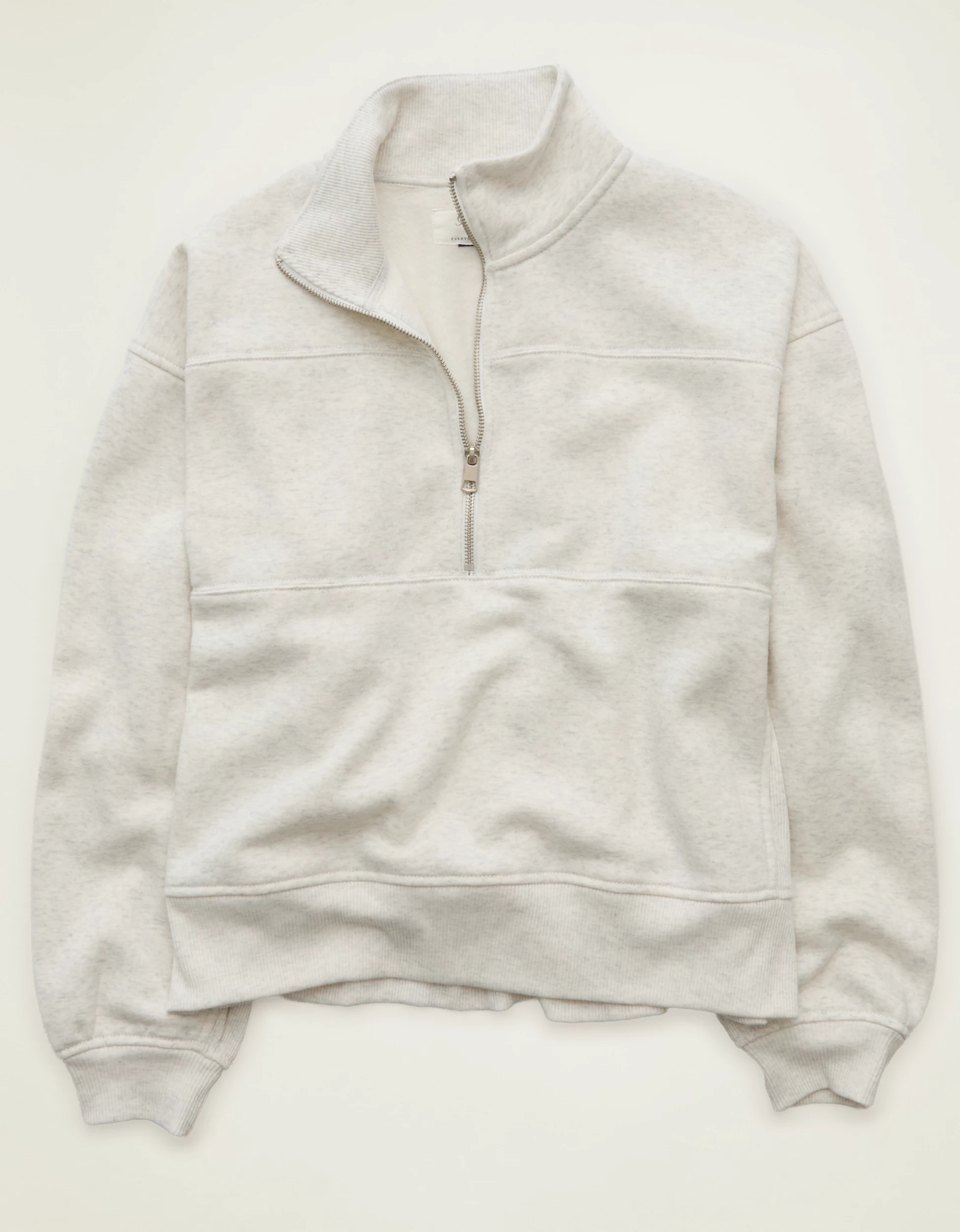 AE Everyday Luxe Quarter-Zip Sweatshirt | American Eagle Outfitters (US & CA)