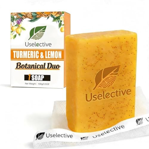 Lemon & Turmeric Soap Bar for Dark Spots, Powered by Kojic Acid & Vitamin C - Deeply Moisturizing... | Amazon (US)