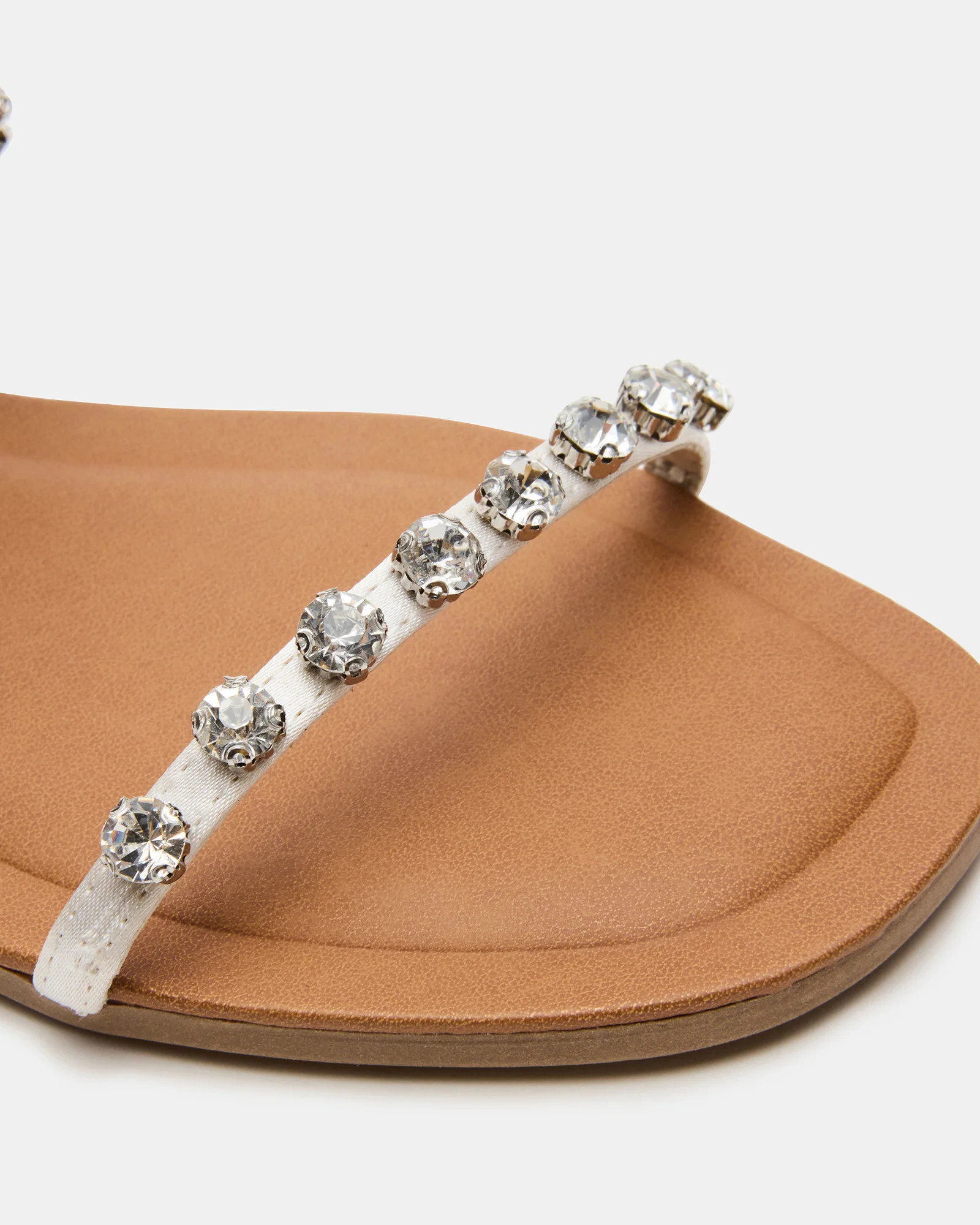 RETREAT Rhinestones Women's Strappy Square-Toe Slide Sandal | Steve Madden (US)