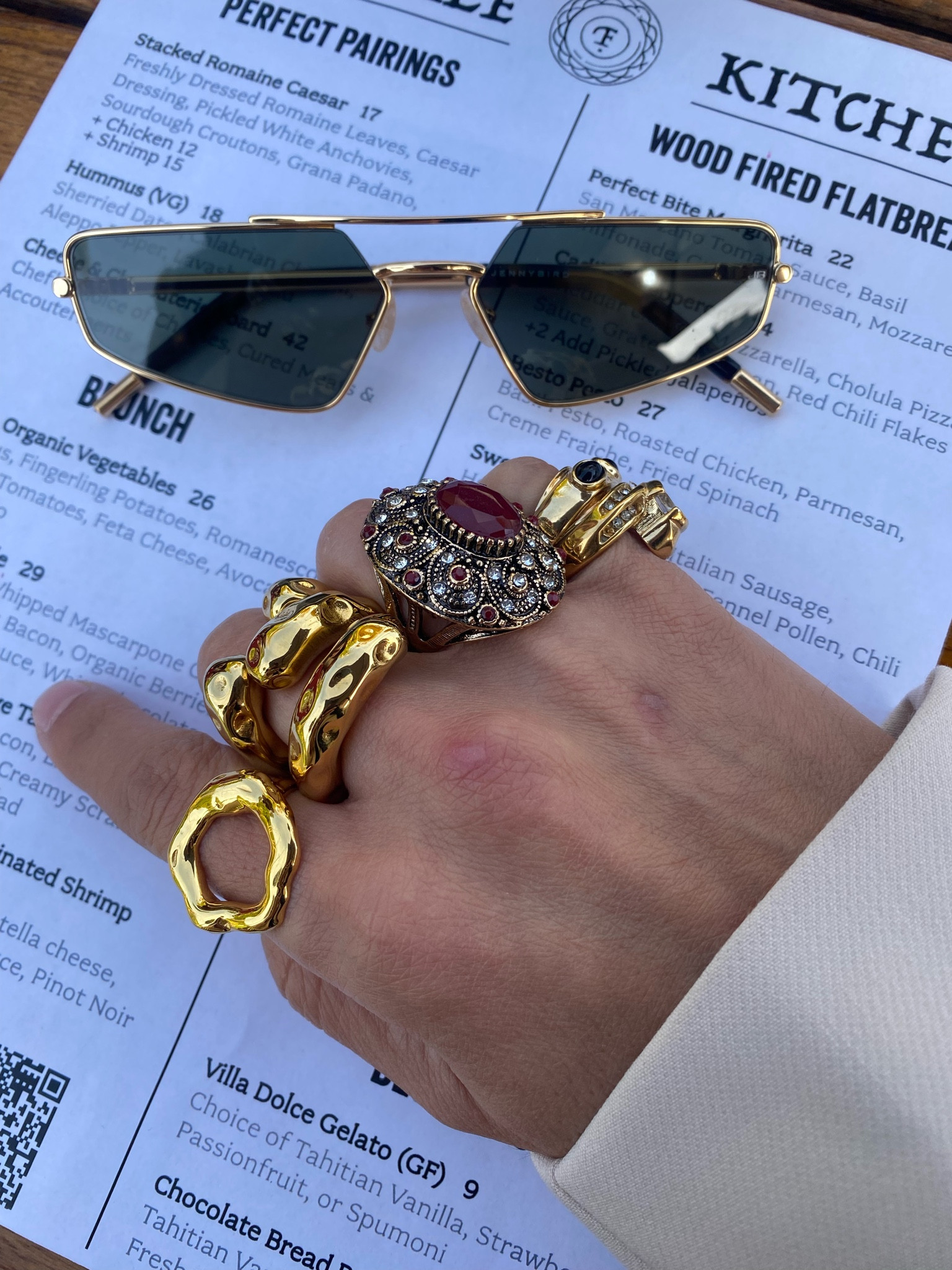 Rings and sunnies all day for me! I mix both vintage and modern pieces. The circle textured ring is the perfect touch to my collection and well we love a good statement sunglass to go with the look  

#LTKover40 #LTKstyletip #LTKU