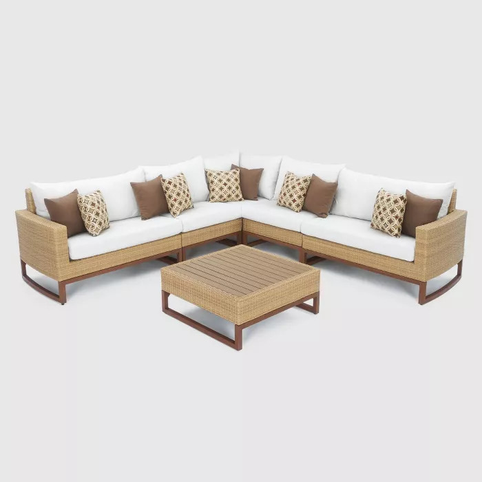 Mili 6pc All-Weather Wicker Sectional and Table Set | Target
