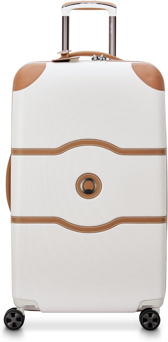 DELSEY PARIS Chatelet Air 2.0 Hardside Luggage Trunk with Spinner Wheels, Angora, Checked-26 Inch... | Amazon (US)