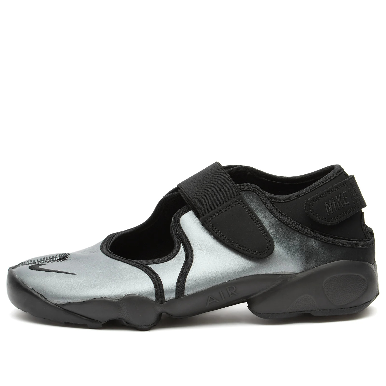 Nike Women's Air Rift Ltr Sneaker in Silver/Black, Size UK 9.5 | END. Clothing