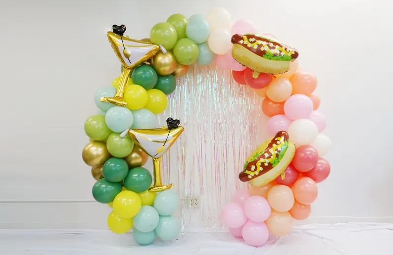 Tinis & Weenies Bachelorette Party Martini Bachelorette Balloon Arch | Weenies and Martinis Party... | Etsy (US)