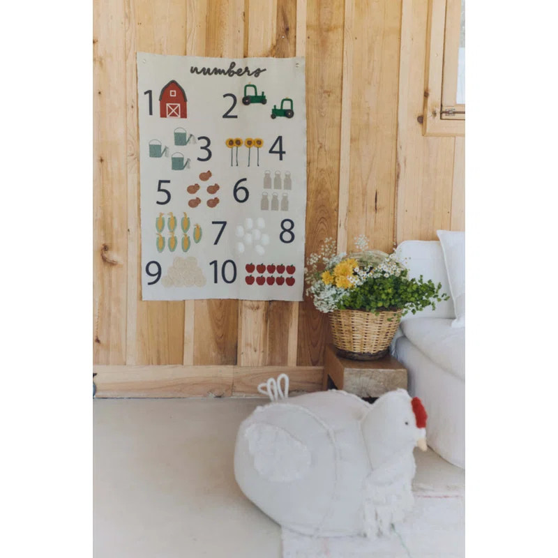 Growing Up On A Farm Cotton Blend Wall Hanging | Wayfair North America