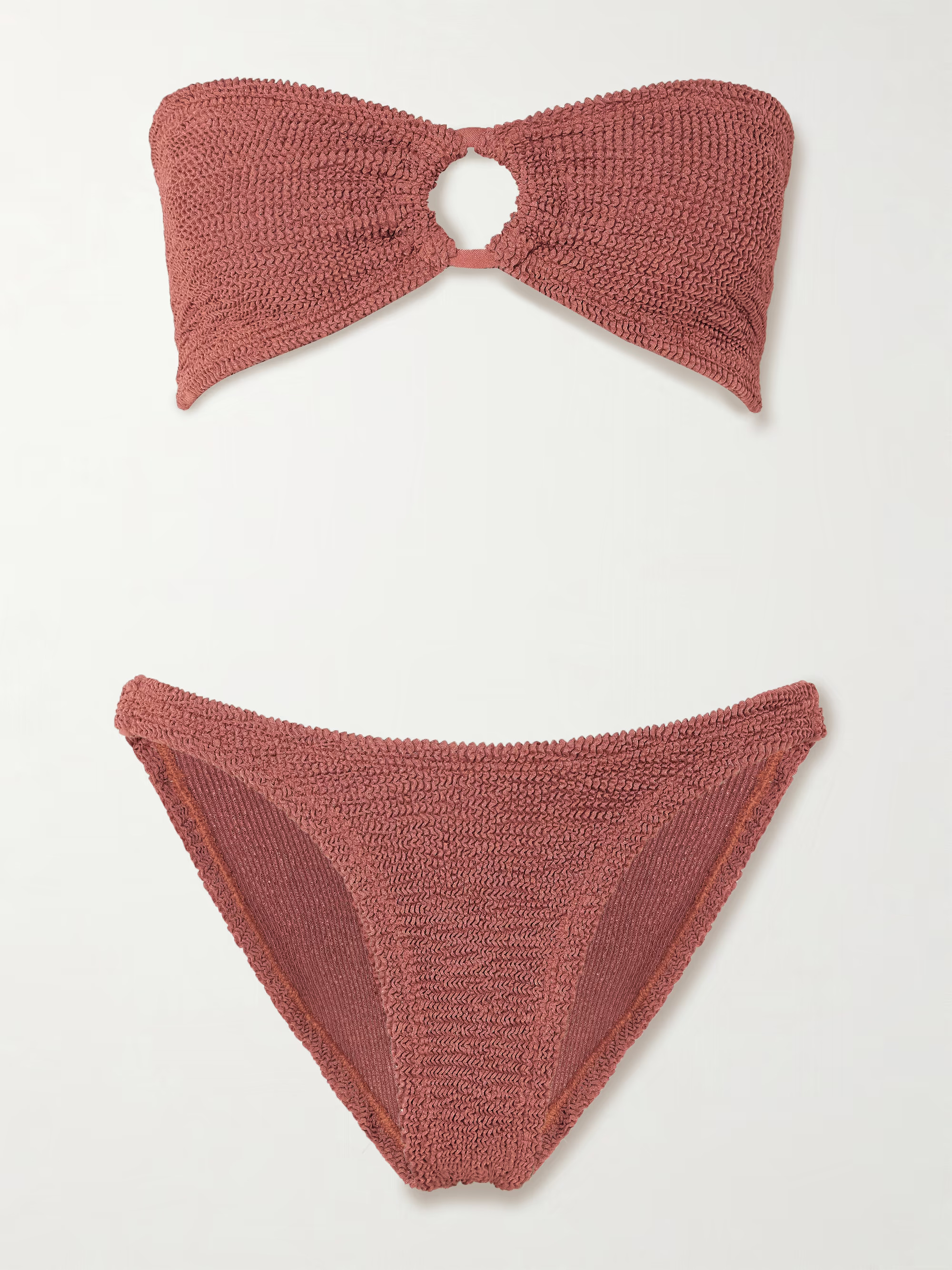 Gloria metallic seersucker bikini | NET-A-PORTER (UK & EU)