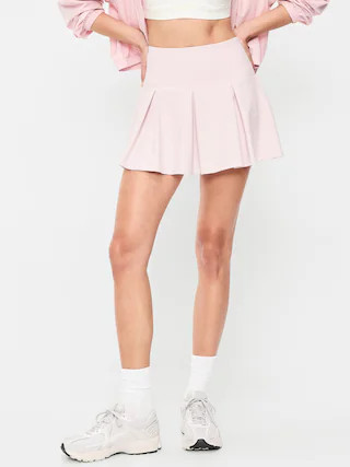 Extra High-Waisted Drop-Waist PowerSoft Skort | Old Navy (US)