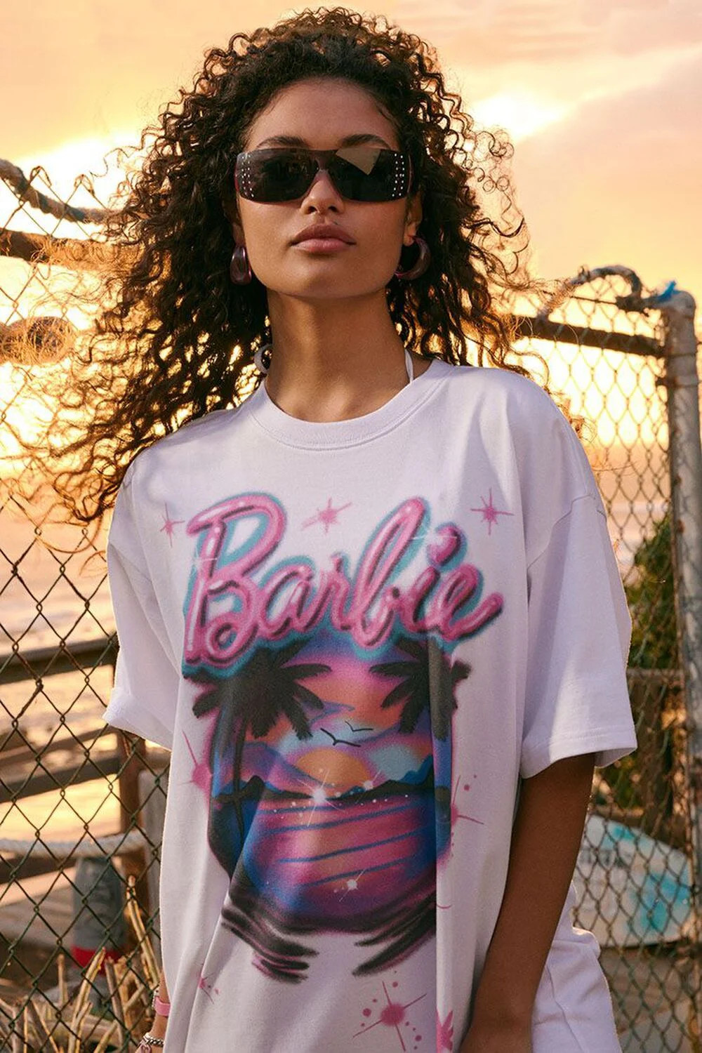 Airbrushed Barbie Graphic Tee | Forever 21 (US)