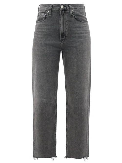 Citizens Of Humanity - Daphne High-rise Cropped Straight-leg Jeans - Womens - Grey | Matches (US)