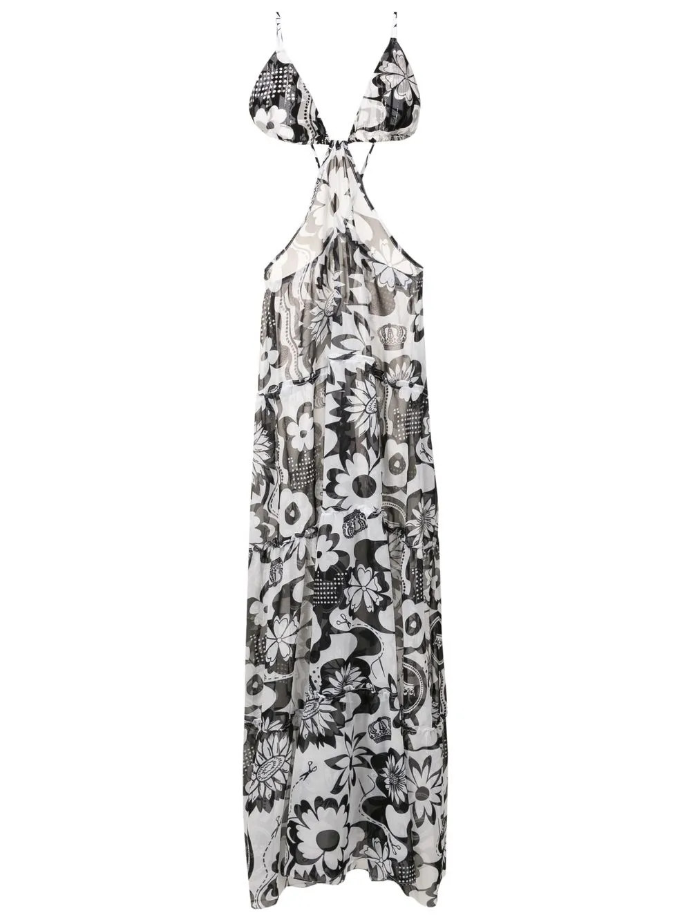 Amir Slama floral-print Maxi Dress | White | FARFETCH UK | Farfetch Global