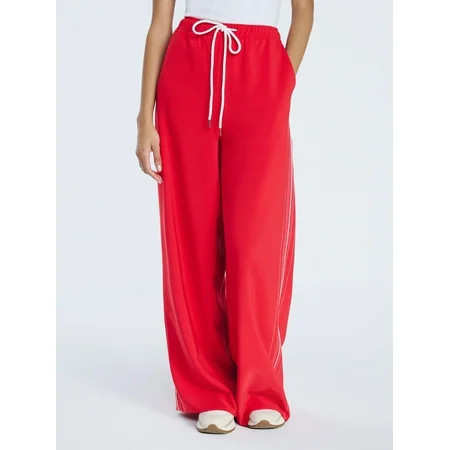 Free Assembly Women's and Women's Plus Side Stripe Pull-On Pants, 31" Inseam, Sizes XS-4X | Walmart (US)