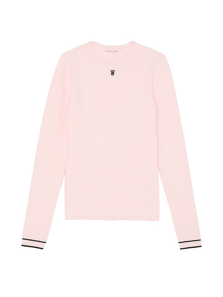 Luxe Cable-Knit Crewneck | Victoria's Secret (US / CA )