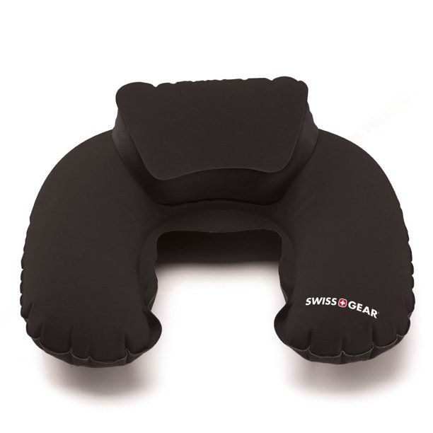 SWISSGEAR Swiss Travel Pillow Inflatable Double Comfort Pouch Neck Air Rest Car Cushion ! - Walma... | Walmart (US)