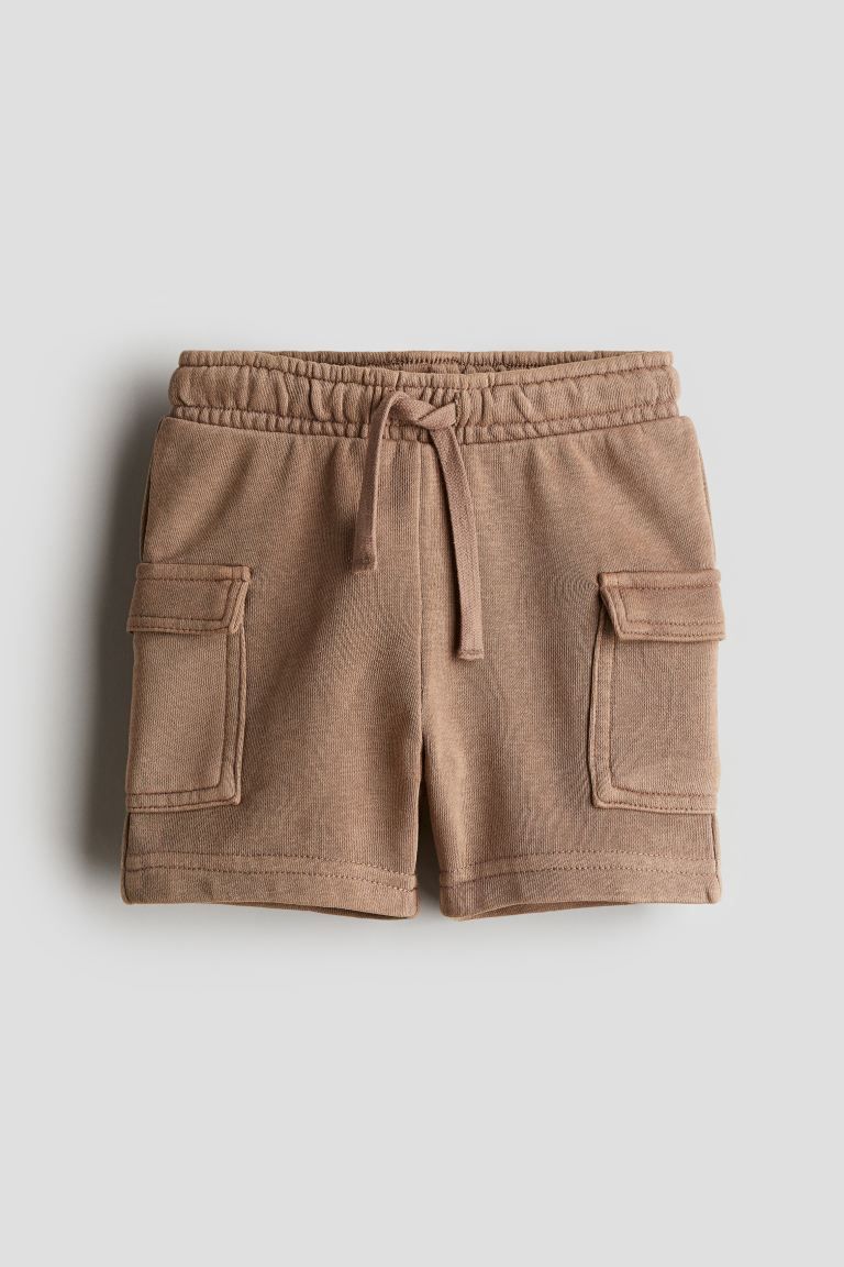 Washed-look sweatshirt cargo shorts | H&M (UK, MY, IN, SG, PH, TW, HK)