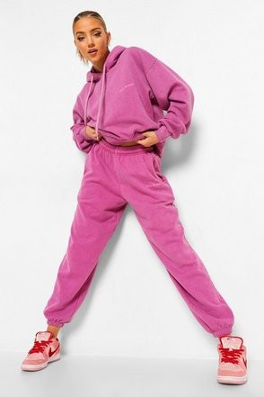 Ofcl Studio Overdyed Marl Tracksuit | Boohoo.com (US & CA)