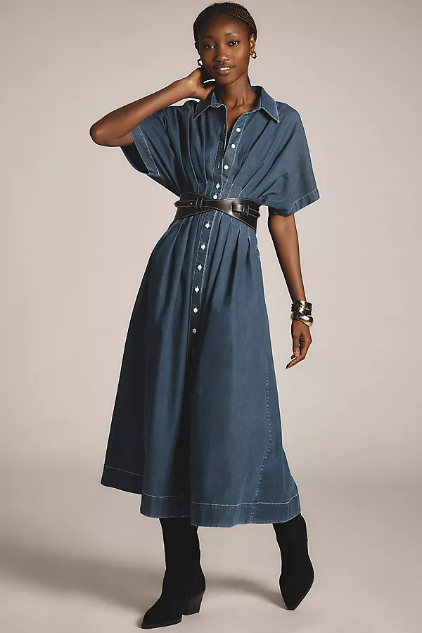 The Tobie Denim Shirt Dress by Exquise | Anthropologie (US)