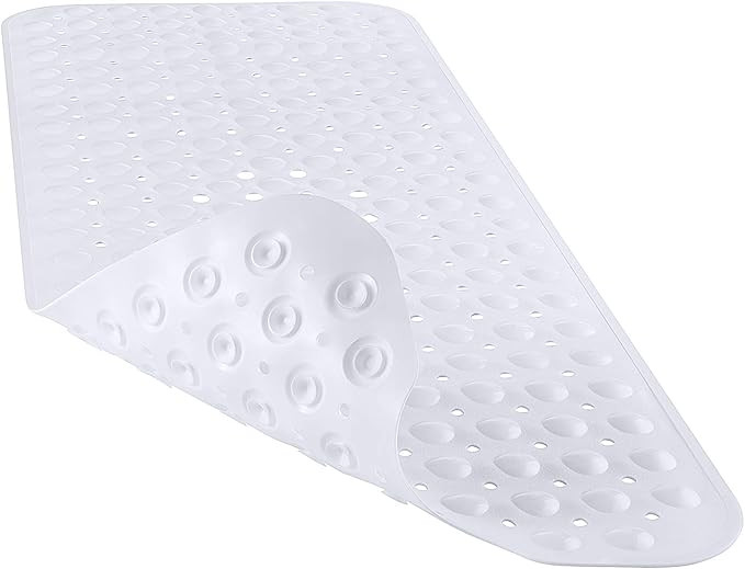 YINENN Bath Tub Shower Mat 40 x 16 Inch Non-Slip and Extra Large, Bathtub Mat with Suction Cups, ... | Amazon (US)