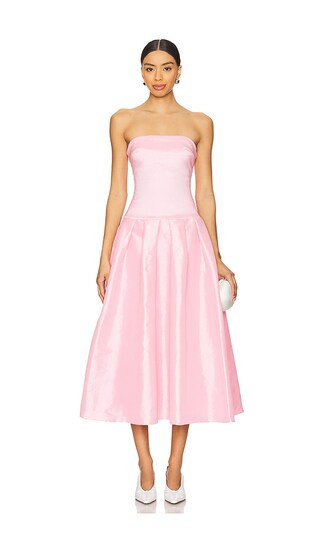MORE TO COME Cambria Strapless Dress in Pink. - size S | Revolve Clothing (Global)