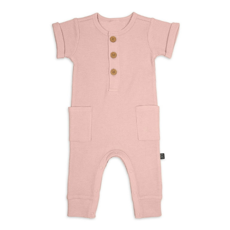 Modern Moments By Gerber Baby Girl Short Sleeve and Long Leg Romper, Sizes 0/3 Months-24 Months | Walmart (US)