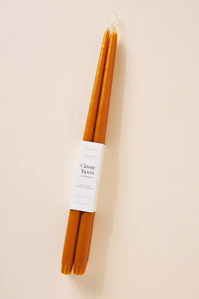 18" Classic Taper Candles, Set of 4 | Anthropologie (US)