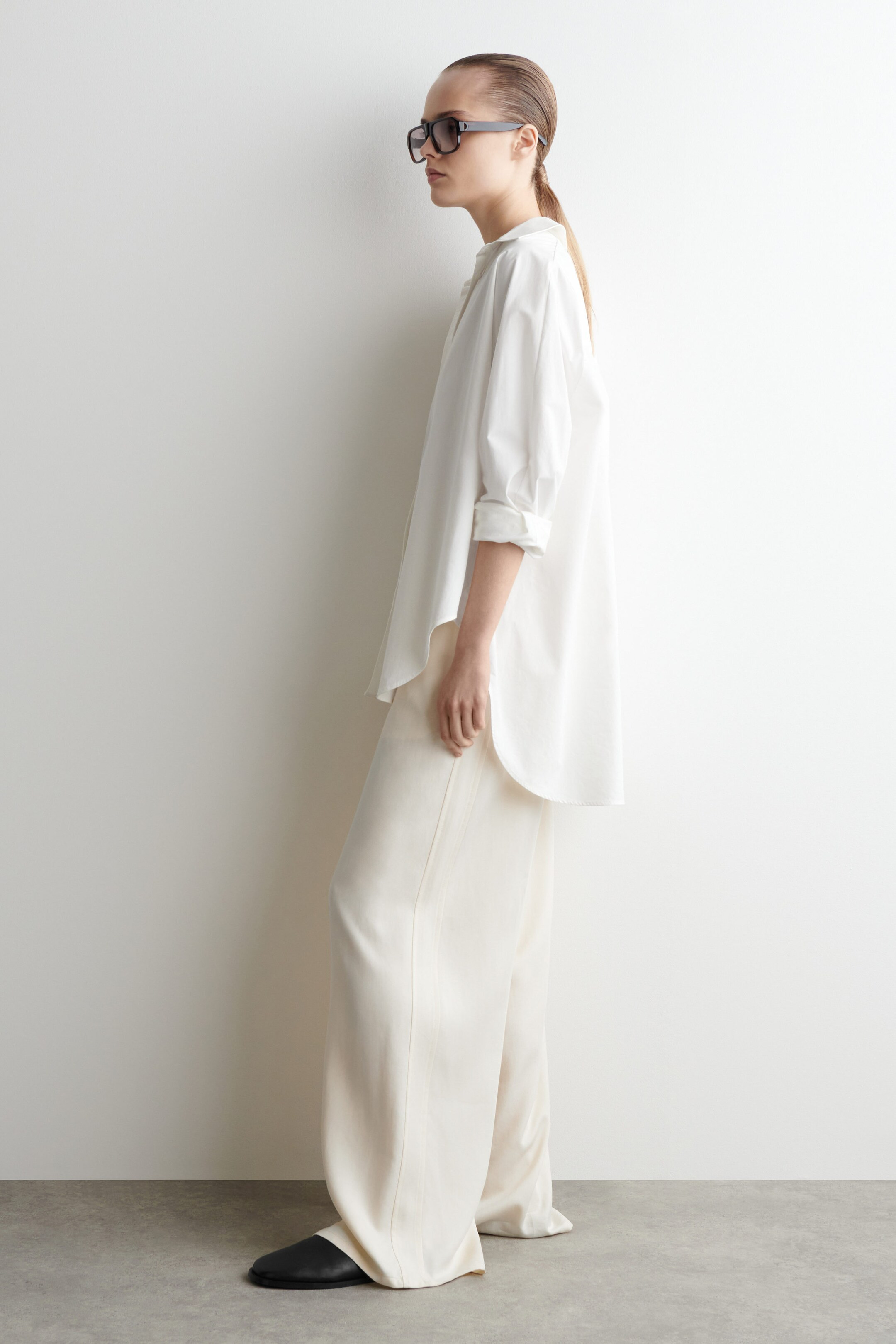 RELAXED COTTON SHIRT - WHITE | COS UK