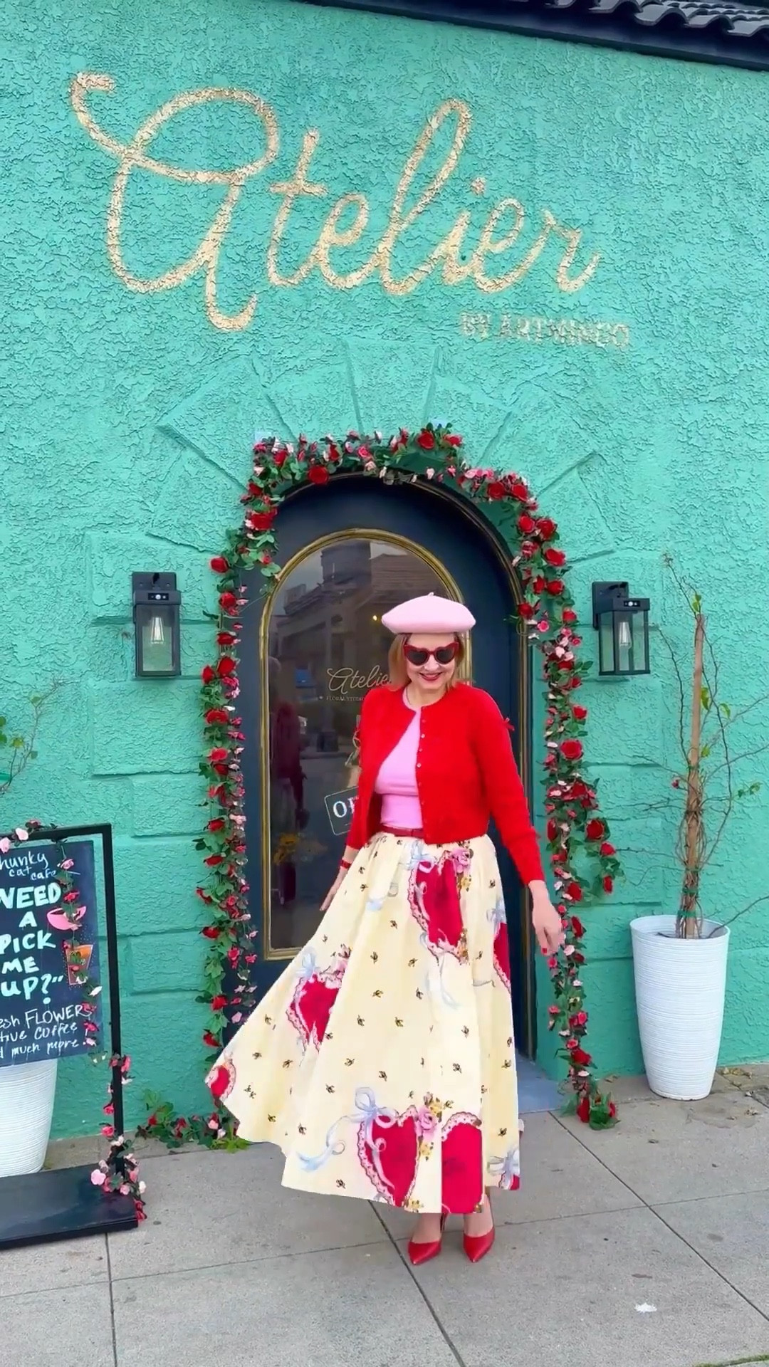 Valentines Day Outfit inspiration. Heart skirt from Anthropologie 💖❤️💐

#LTKSeasonal #LTKValentine #LTKootd