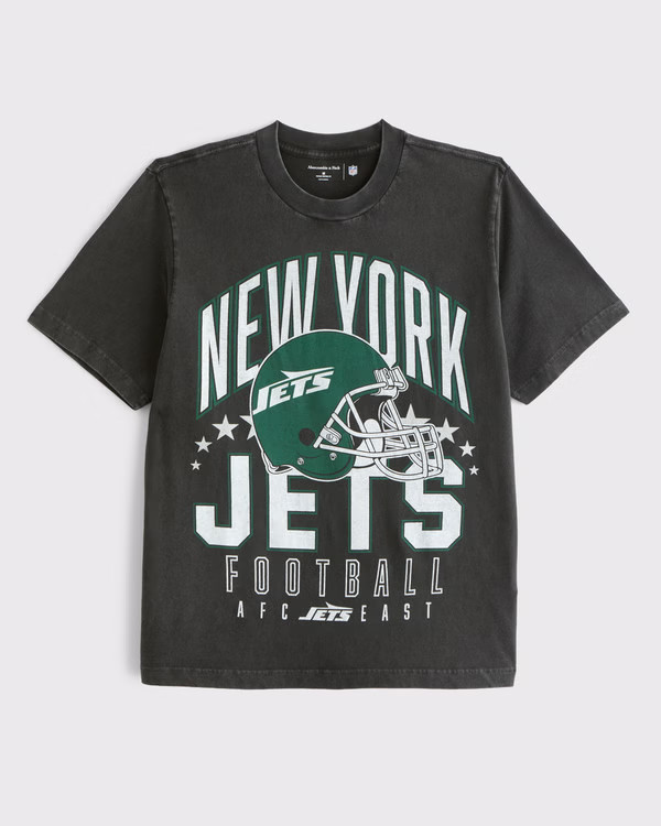 New York Jets Vintage-Inspired Graphic Tee | Abercrombie & Fitch (US)