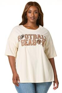 Cato Fashions | Cato Plus Size Sequin Football Season Tee | Cato Fashions