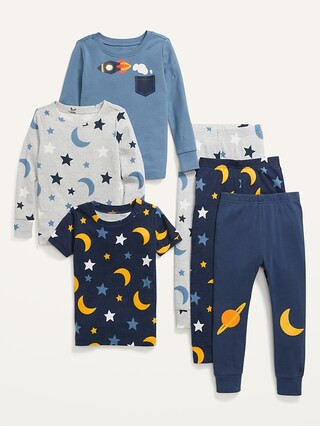 Unisex 6-Piece Graphic Pajama Set for Toddler & Baby | Old Navy (US)