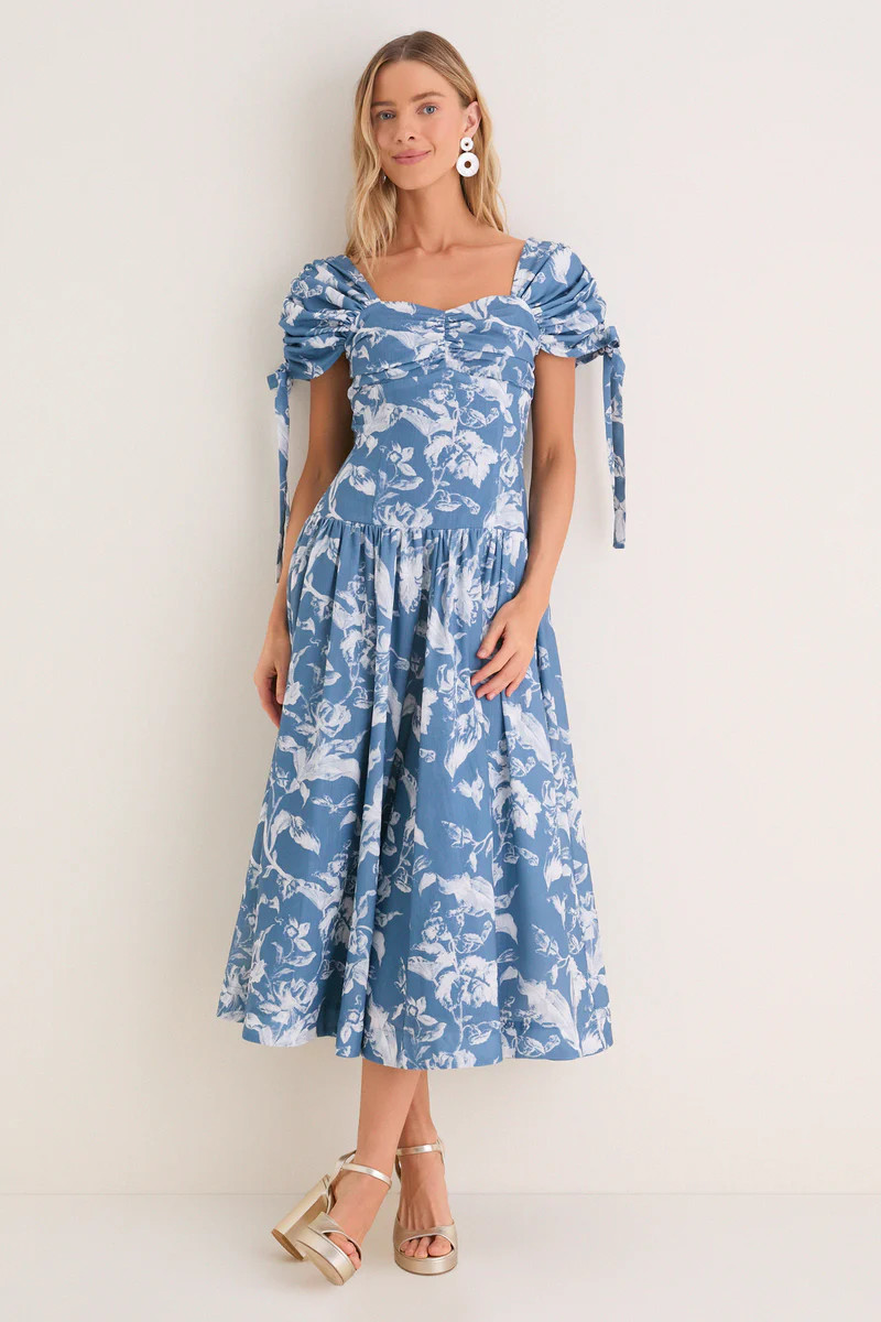 Vintage Blue Floral Marianna Maxi Dress | Tuckernuck (US)