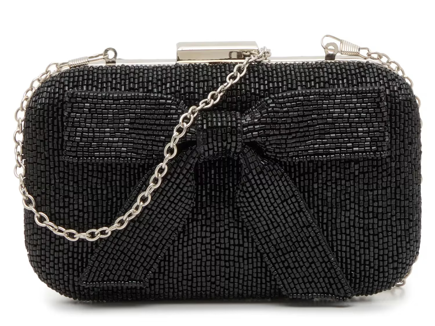 Kelly & Katie Bow Beaded Clutch | Women's | Black | Size Not Applicable | Handbags | Clutch | DSW