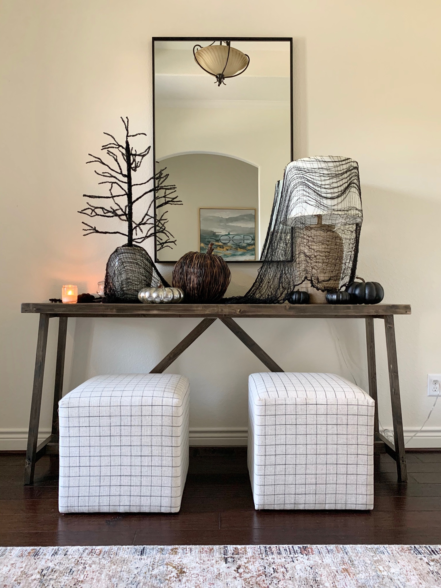 Last year’s Halloween decor was just throwing a couple things in with my fall decor lol lazy girl style 

#LTKHalloween #LTKhome