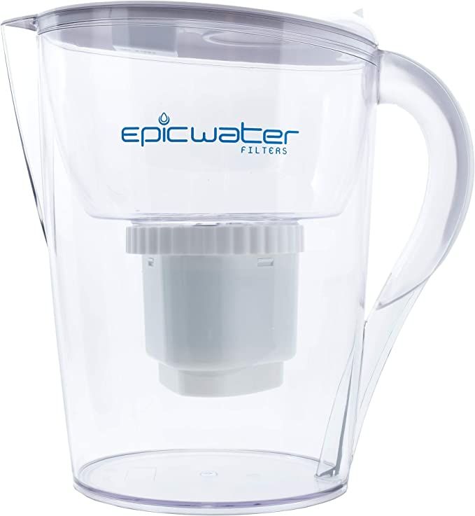Epic Pure Water Filter Pitchers for Drinking Water, 10 Cup 150 Gallon Long Last Filter, Tritan BP... | Amazon (US)