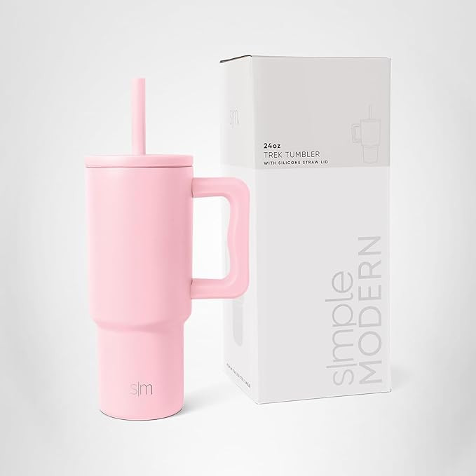 Simple Modern Kids 24 oz Tumbler with Handle and Silicone Straw Lid | Spill Proof and Leak Resist... | Amazon (US)