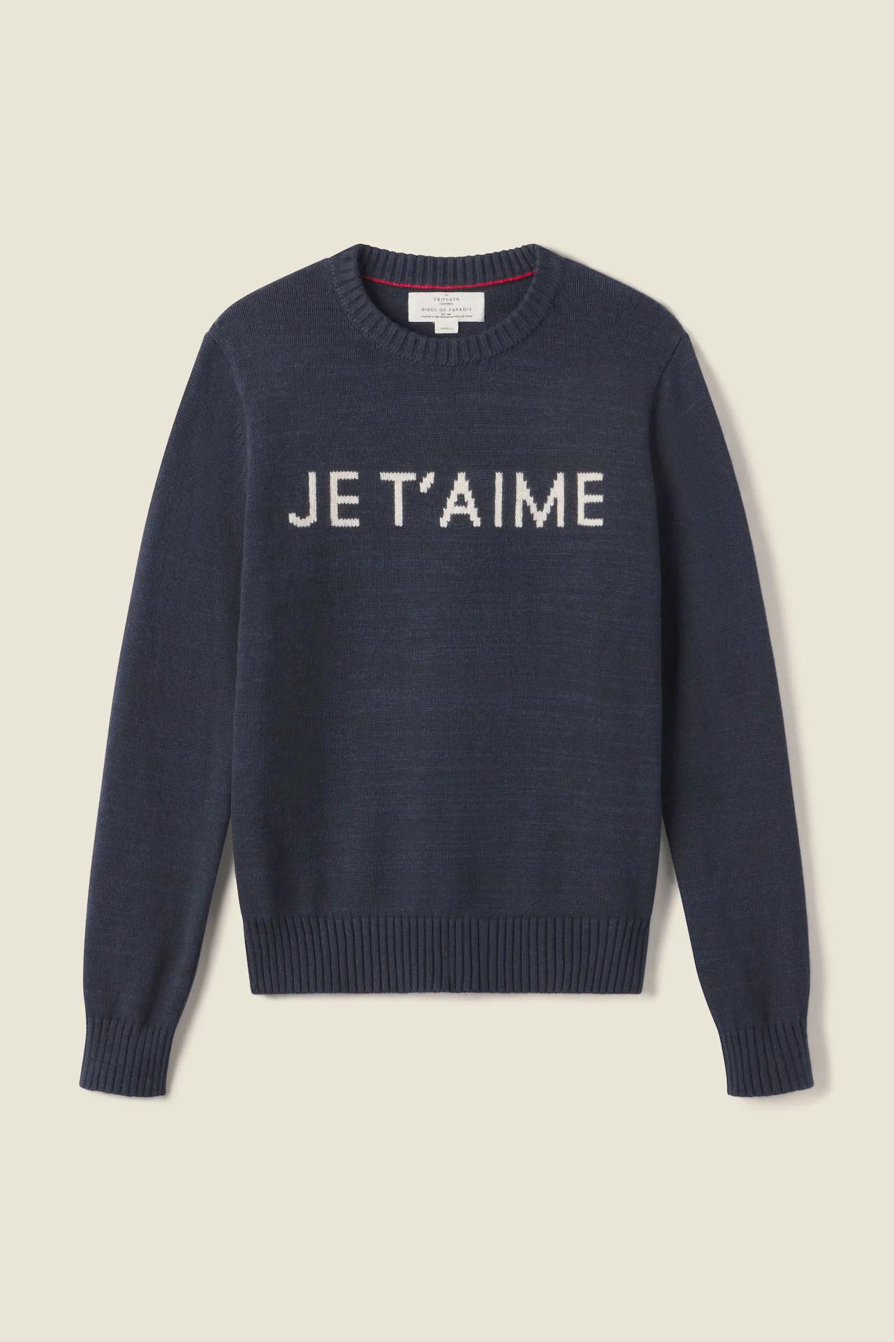 Barbara Sweater Je T'aime Navy | TROVATA