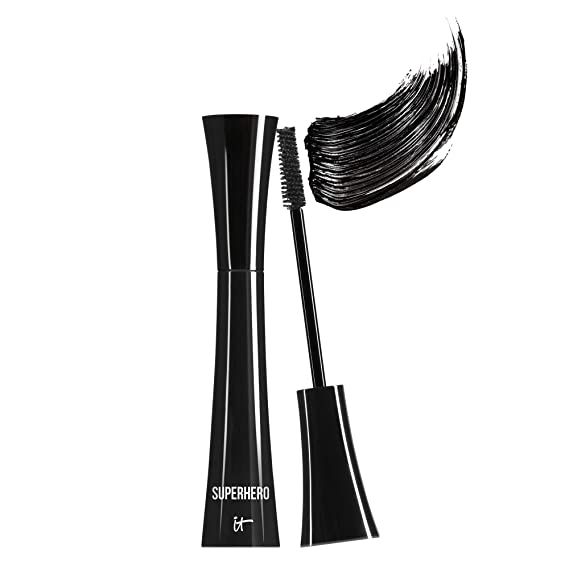 Amazon.com : IT Cosmetics Superhero Mascara, Super Black - Elastic Stretch Volumizing & Lengtheni... | Amazon (US)