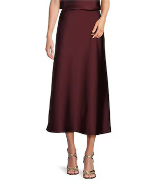 Antonio Melani Bella A-Line Satin Maxi Skirt | Dillard's | Dillard's