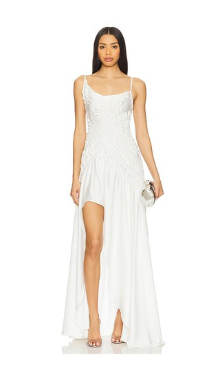 The Eclipse Floorlength Dress in Ivory | Revolve Clothing (Global)
