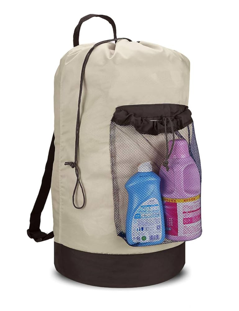 Dalykate Backpack Laundry Bag, 115L Large Hamper with Shoulder Straps, Drawstring Closure, Mesh P... | Amazon (US)