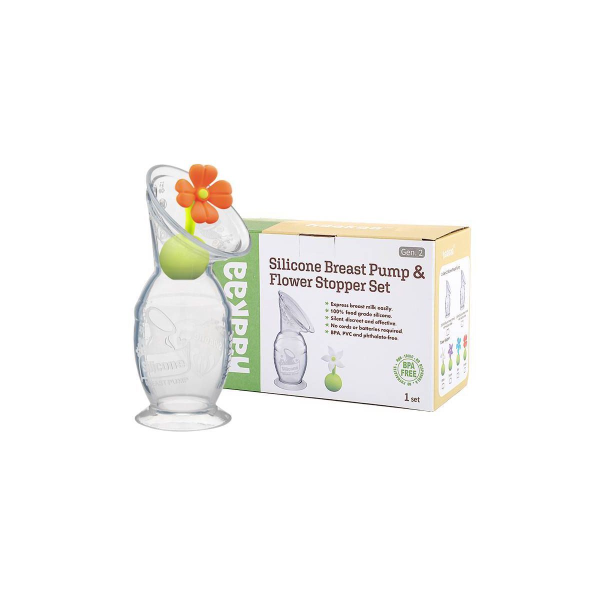 haakaa Breast Pump with Suction Base and Flower Stopper | Target