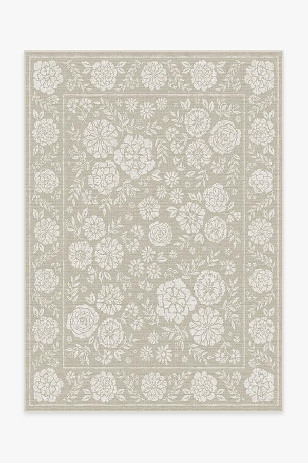 Outdoor Carmela Suzani Natural Rug | Ruggable