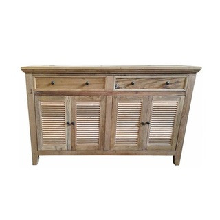 MF Rustic Louvre 2 Drawer & 3 Door Sideboard 150cm | MyDeal - AU