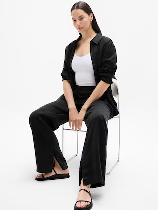 Retreat Linen High Rise Wide Leg Pant | Athleta