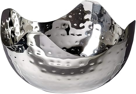 Elegance Hammered 6-Inch Stainless Steel Bowl, 6" x 6" x 3" | Amazon (US)